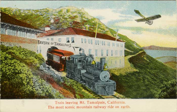 Train leaving Mt. Tam